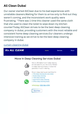 All Clean Dubai