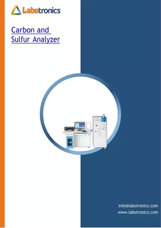 carbon and sulfur analyzer