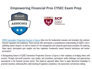 Empowering Financial Pros CySEC Exam Prep