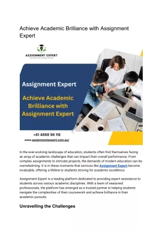 Untitled document (1) Achieve Academic Brilliance with Assignment Expert