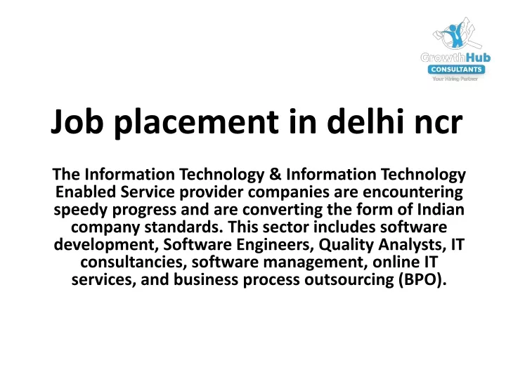 job placement in delhi ncr