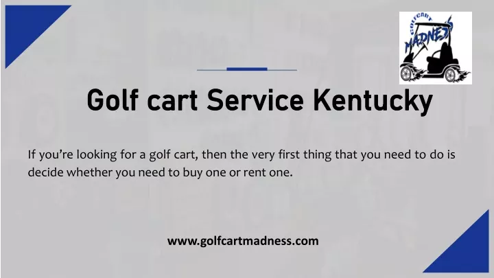 golf cart service kentucky