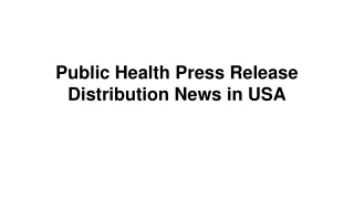 public health press release distribution news in usa