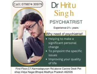 Dr Hritu Singh Female Psychiatrist in Bhopal