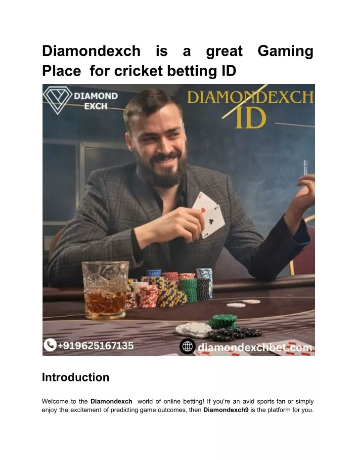 diamondexch place for cricket betting id