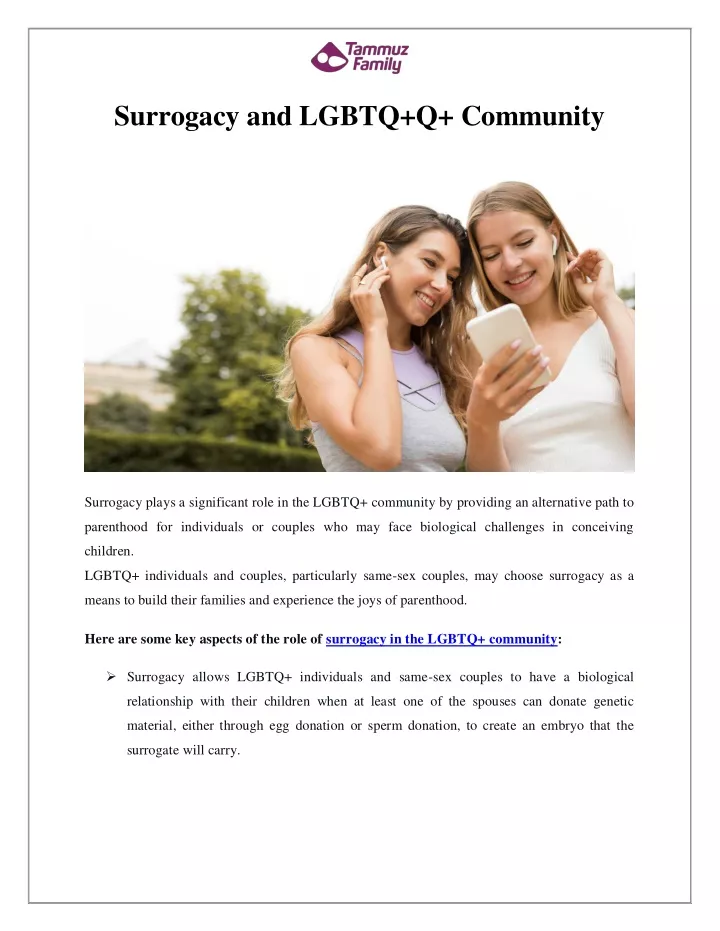 surrogacy and lgbtq q community