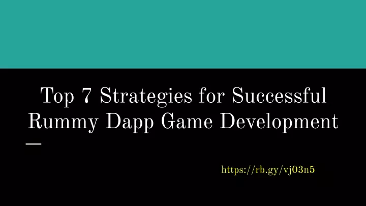 top 7 strategies for successful rummy dapp game
