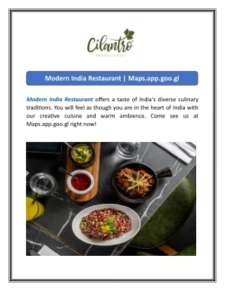 Modern India Restaurant  Maps.app.goo.gl