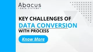 Key Challenges of Data Conversion with Process