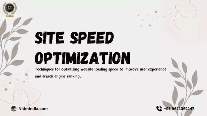 site speed optimization