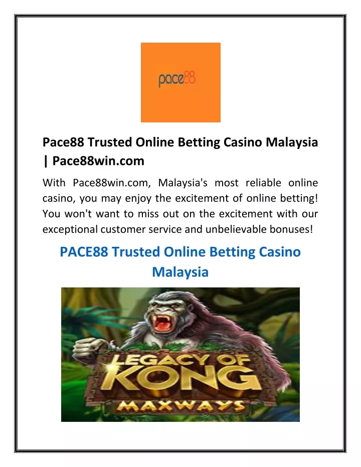 pace88 trusted online betting casino malaysia
