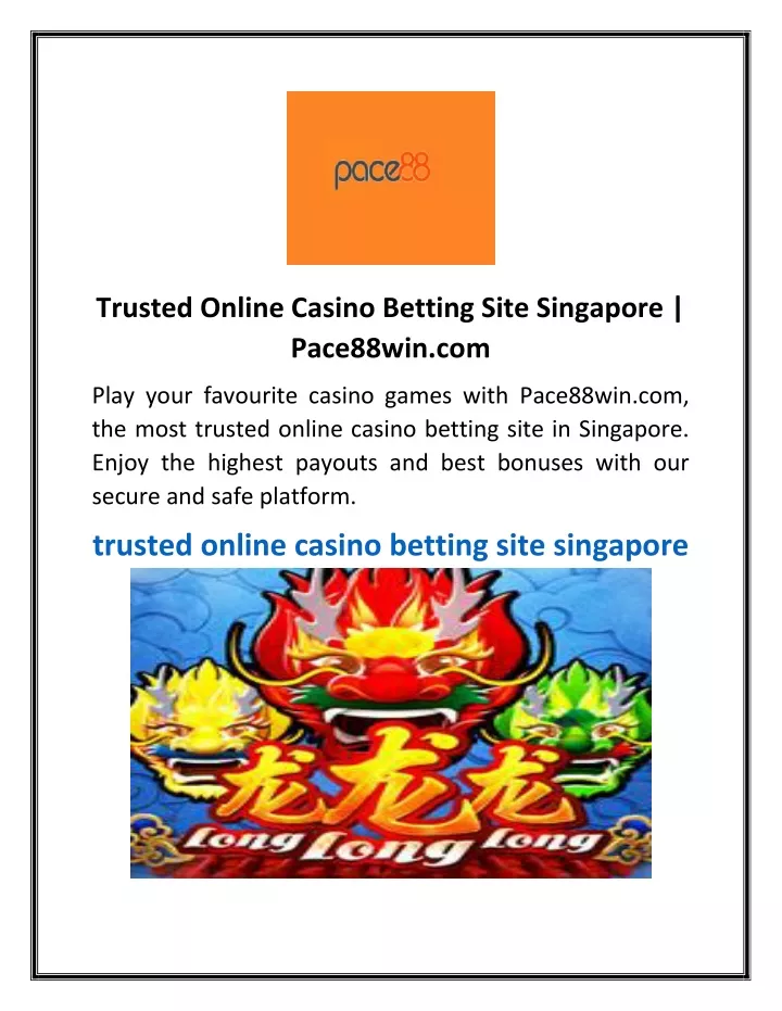 trusted online casino betting site singapore