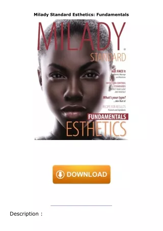 download✔ Milady Standard Esthetics: Fundamentals