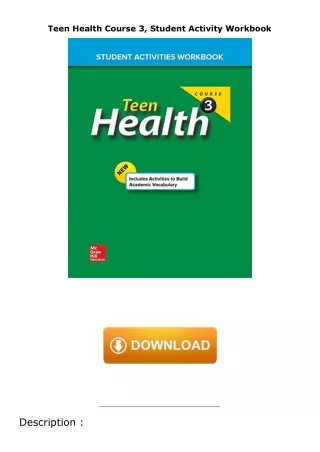 Teen-Health-Course-3-Student-Activity-Workbook