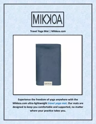 travel yoga mat mikkoa com
