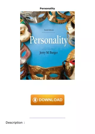 ebook⚡download Personality
