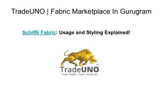 Everything You Need to Know about Schiffli Fabric | TradeUNO