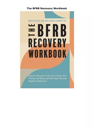 pdf✔download The BFRB Recovery Workbook
