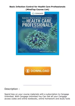 download⚡️[EBOOK]❤️ Basic Infection Control for Health Care Professionals (MindTap Course List)