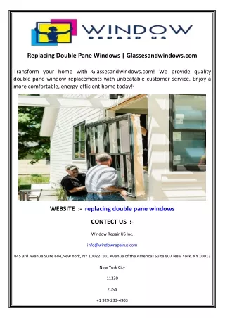 replacing double pane windows glassesandwindows