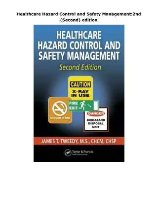 book❤️[READ]✔️ Healthcare Hazard Control and Safety Management:2nd (Second) edition