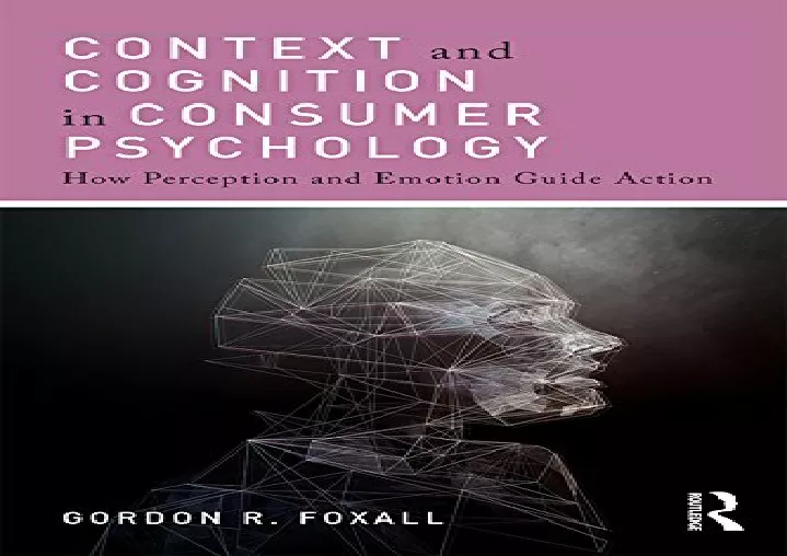 context and cognition in consumer psychology