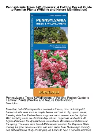 PDF_⚡ Pennsylvania Trees & Wildflowers: A Folding Pocket Guide to Familiar Plants