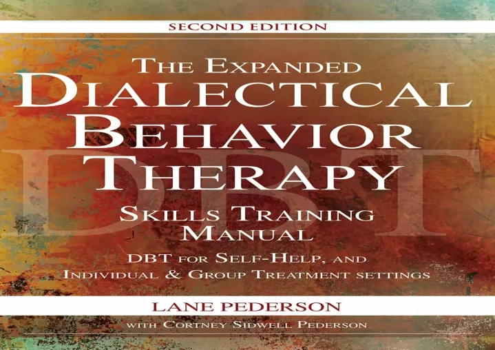 the expanded dialectical behavior therapy skills