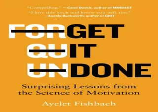 ✔ PDF BOOK DOWNLOAD ❤ Get It Done: Surprising Lessons from the Science of Motivation downl