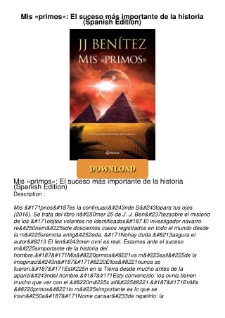 ❤[READ]❤ Mis «primos»: El suceso más importante de la historia (Spanish Edition)