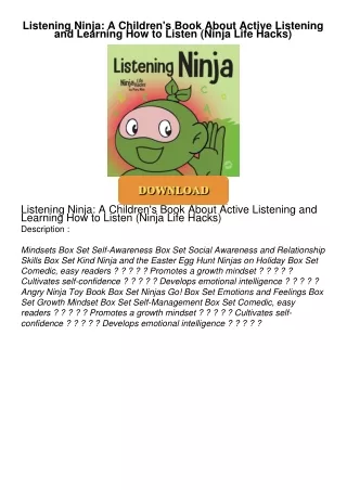 Listening-Ninja-A-Childrens-Book-About-Active-Listening-and-Learning-How-to-Listen-Ninja-Life-Hacks