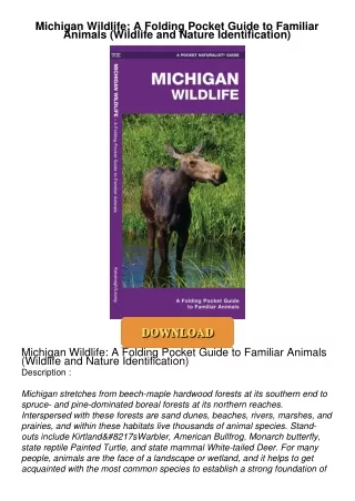 Michigan-Wildlife-A-Folding-Pocket-Guide-to-Familiar-Animals-Wildlife-and-Nature-Identification