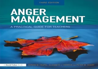[PDF] ⭐ DOWNLOAD EBOOK ⭐ Anger Management: A Practical Guide for Teachers kindle