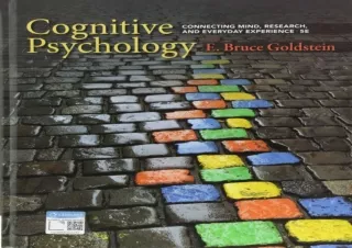 READ [PDF] Cognitive Psychology: Connecting Mind, Research, and Everyday Experience free