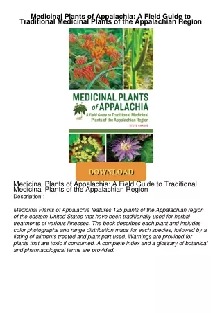 ❤Book⚡[PDF]✔ Medicinal Plants of Appalachia: A Field Guide to Traditional Medicinal Plants