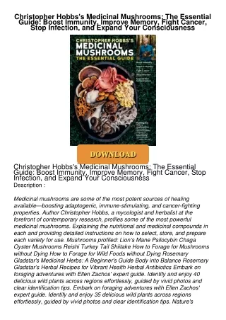 Christopher-Hobbss-Medicinal-Mushrooms-The-Essential-Guide-Boost-Immunity-Improve-Memory-Fight-Cancer-Stop-Infection-and