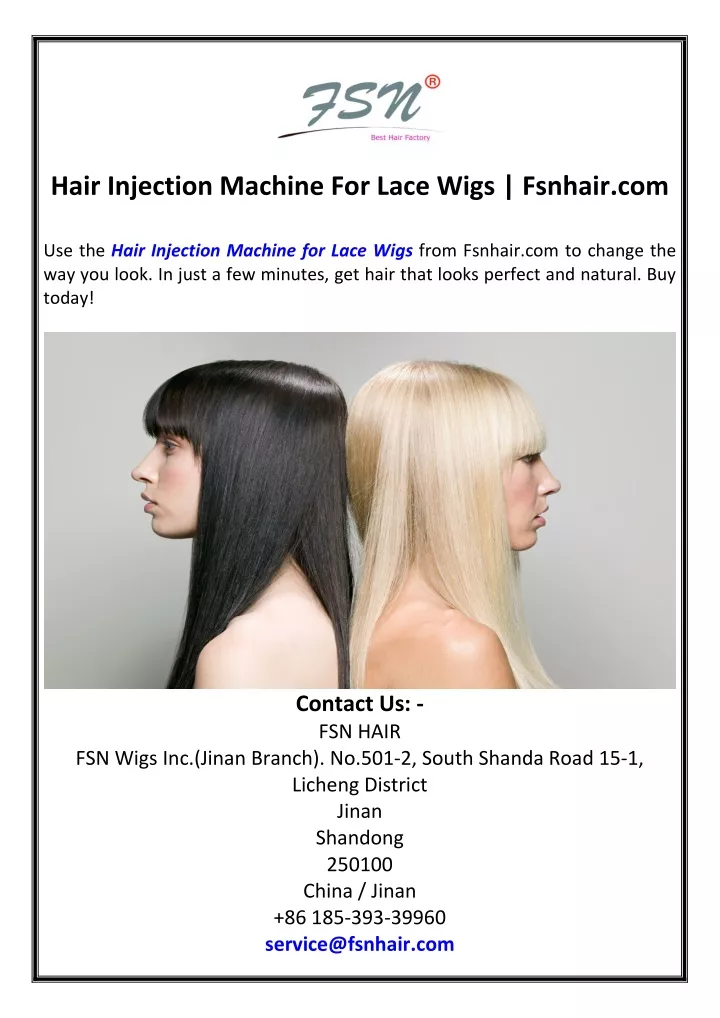 hair injection machine for lace wigs fsnhair com