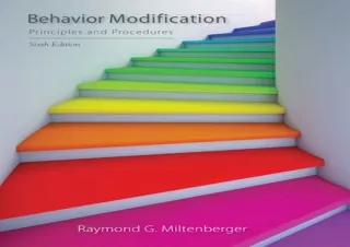 ▶️ DOWNLOAD/PDF ▶️ Behavior Modification: Principles and Procedures ebooks