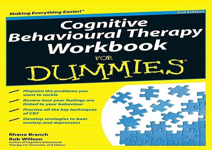 cognitive behavioural therapy workbook