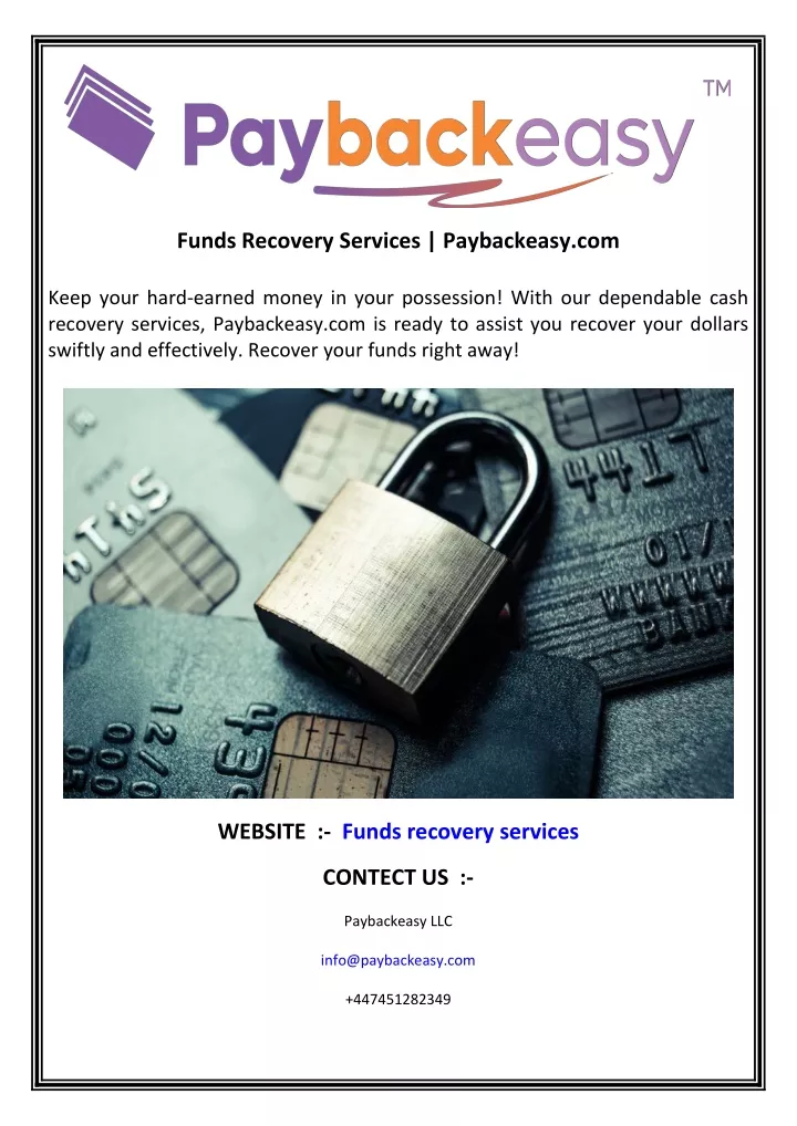 funds recovery services paybackeasy com