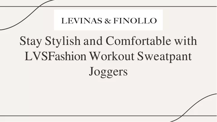 stay stylish and comfortable with lvsfashio n workou t sweatpant joggers