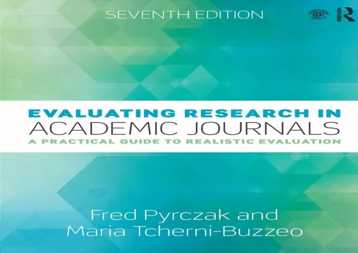 evaluating research in academic journals