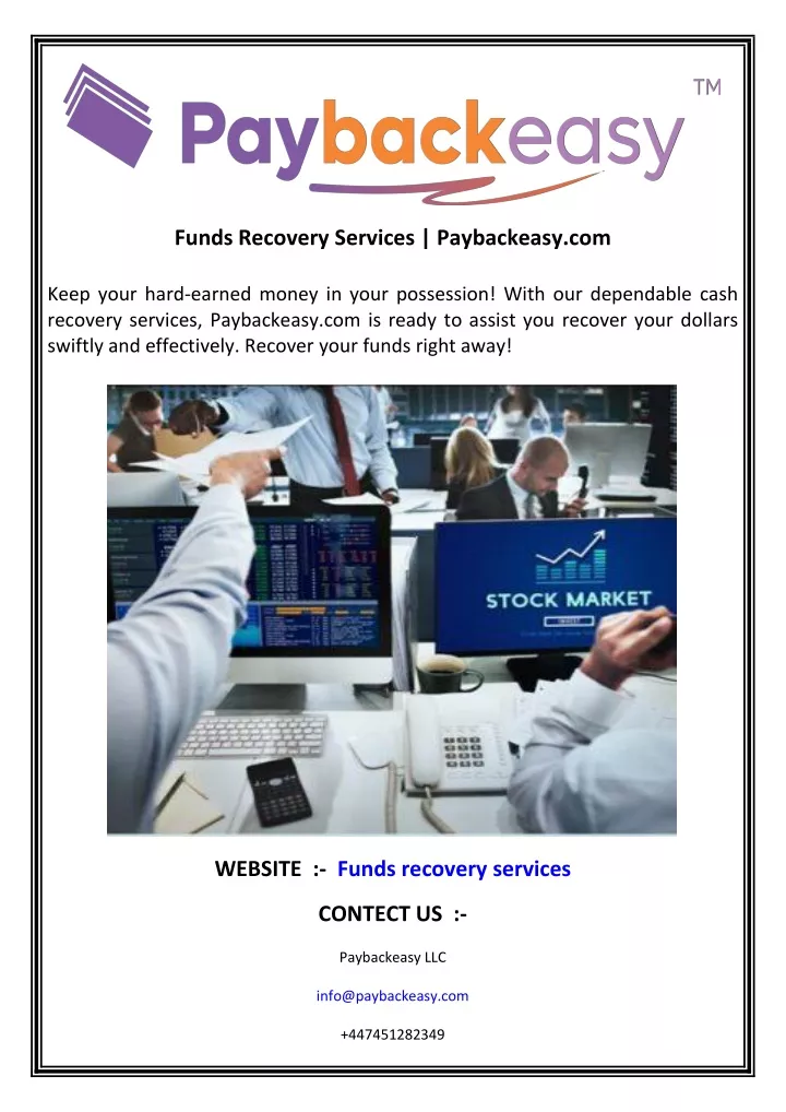 funds recovery services paybackeasy com