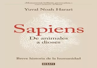 ✔ PDF Download ❤ Sapiens. De animales a dioses / Sapiens: A Brief History of Humankind (Sp
