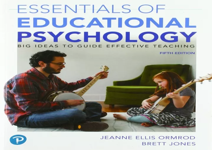 essentials of educational psychology big ideas