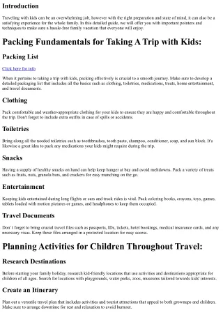 Traveling with Kids: Tips for a Stress-Free Household Getaway
