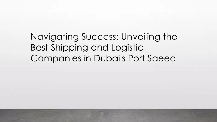 navigating success unveiling the best shipping