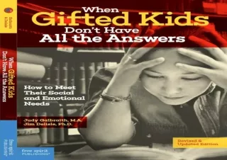 ⚡ PDF/DOWNLOAD ⚡ When Gifted Kids Don't Have All the Answers: How to Meet Their Social and