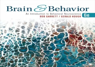❤ PDF ❤ DOWNLOAD FREE Brain & Behavior: An Introduction to Behavioral Neuroscience free