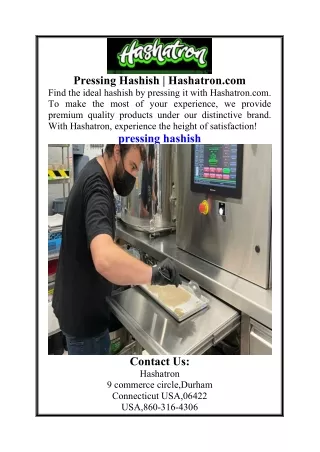 pressing hashish hashatron com find the ideal